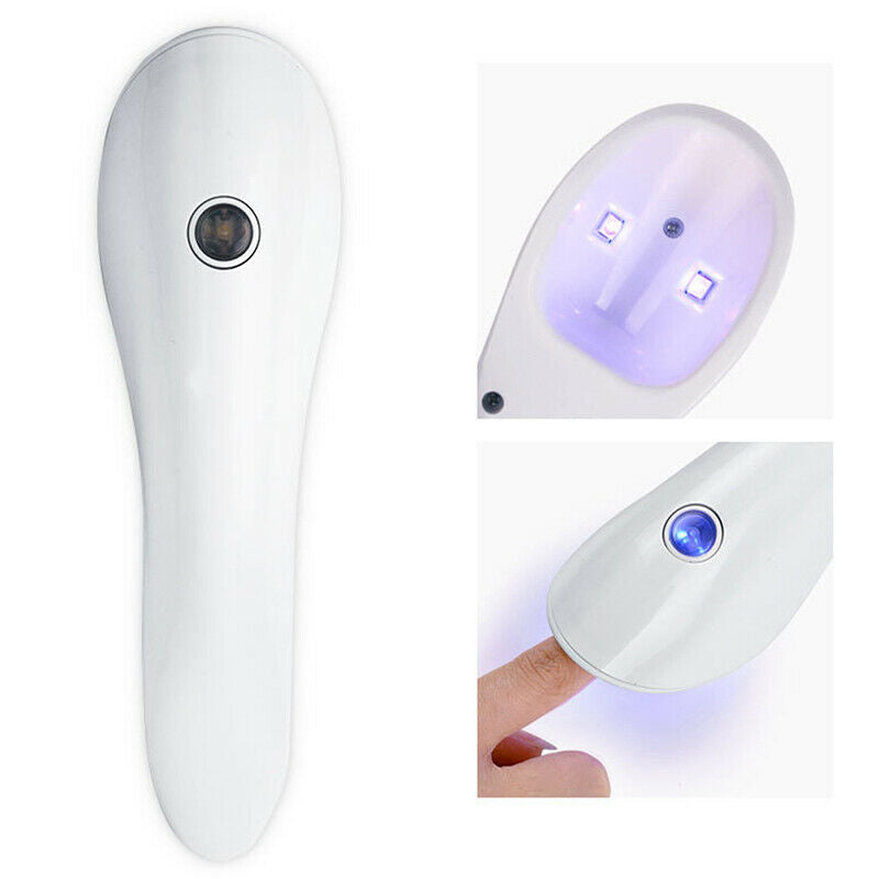 Handheld Nail Dryer 2 UV Lamps Light Quick Dry Mini Phototherapy Lamp ManicuFCA