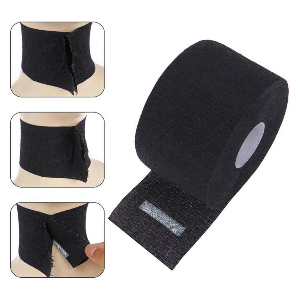 2x Neck Ruffle Roll Paper Pro Disposable Cutting Collar Hair Salon Tool Accs