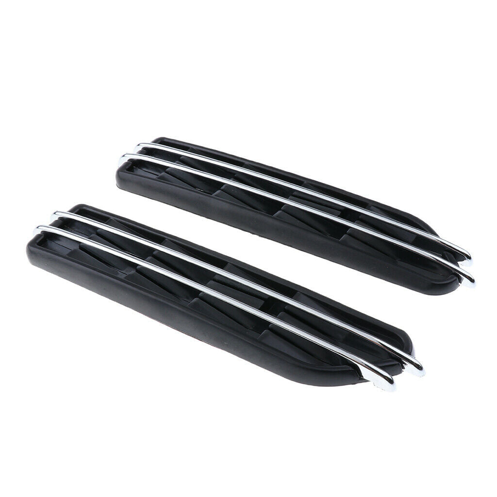 1 Pair Gloss Black Side Fender Air Flow Vents Grille Grill Set for BMW M3