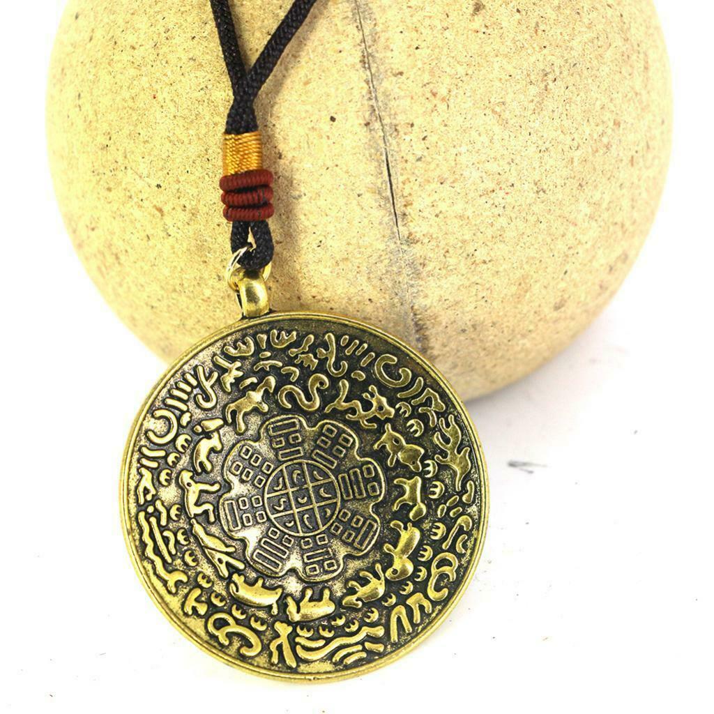 Tibetan Buddhism Eight-diagram-shaped appetizer Amulet Hang Penadnt