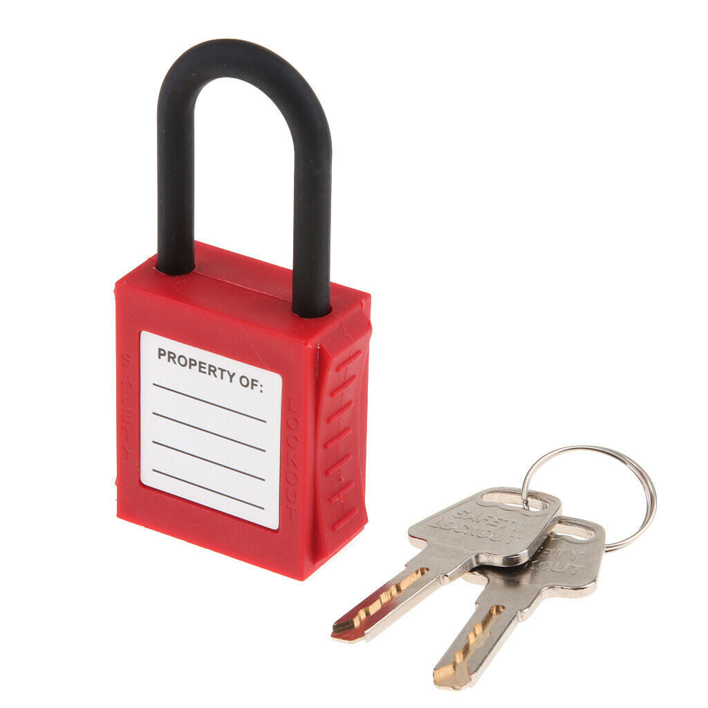 10Pieces/Set Safety Lockout Padlock Lockout Nylon Lock Beam, Engineering Plastic