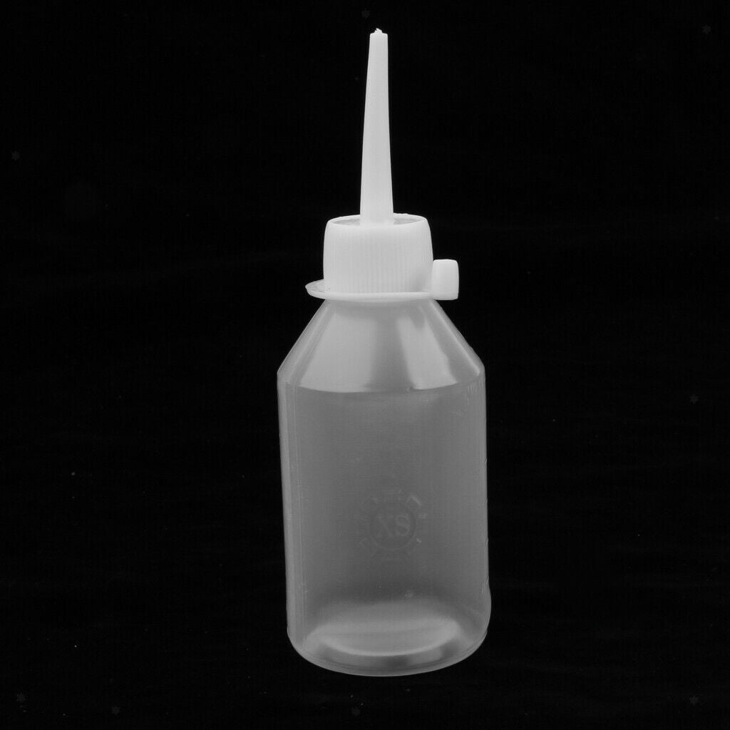 16 x 100ml Glue Oil Applicator Bottle Clear Squeezable Bottles for Quilling