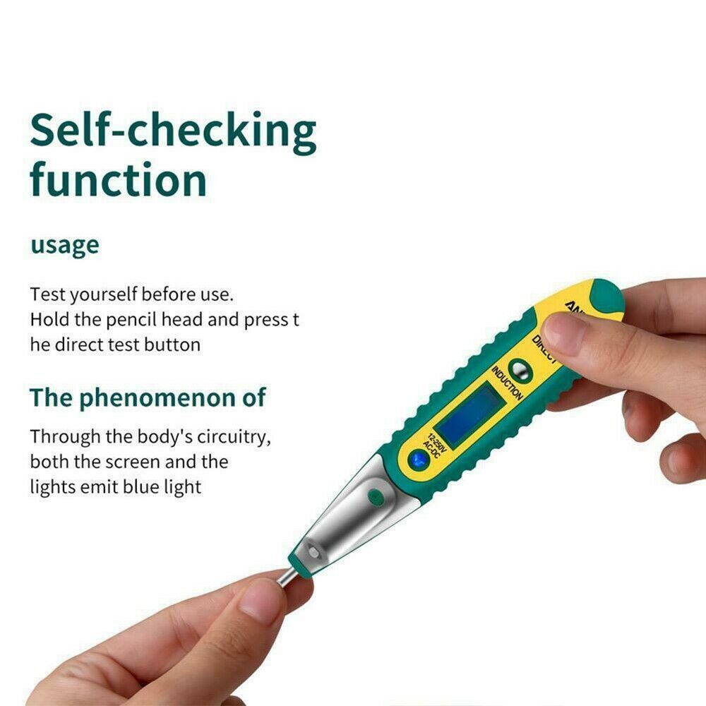 Durable Non-Contact LCD Digital Electric Test Pen 70~250V Detector Tester Tool