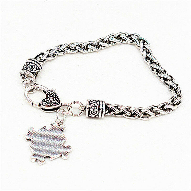 Autism Rhinestone Bracelet Bracelet Rope Bangle Bracelet Twist Chain Wris.l8