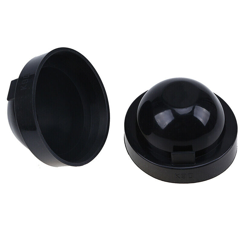 3.54" Rubber Housing Seal Cap Car Dust Cover LED HID Light Kit Headlight Black