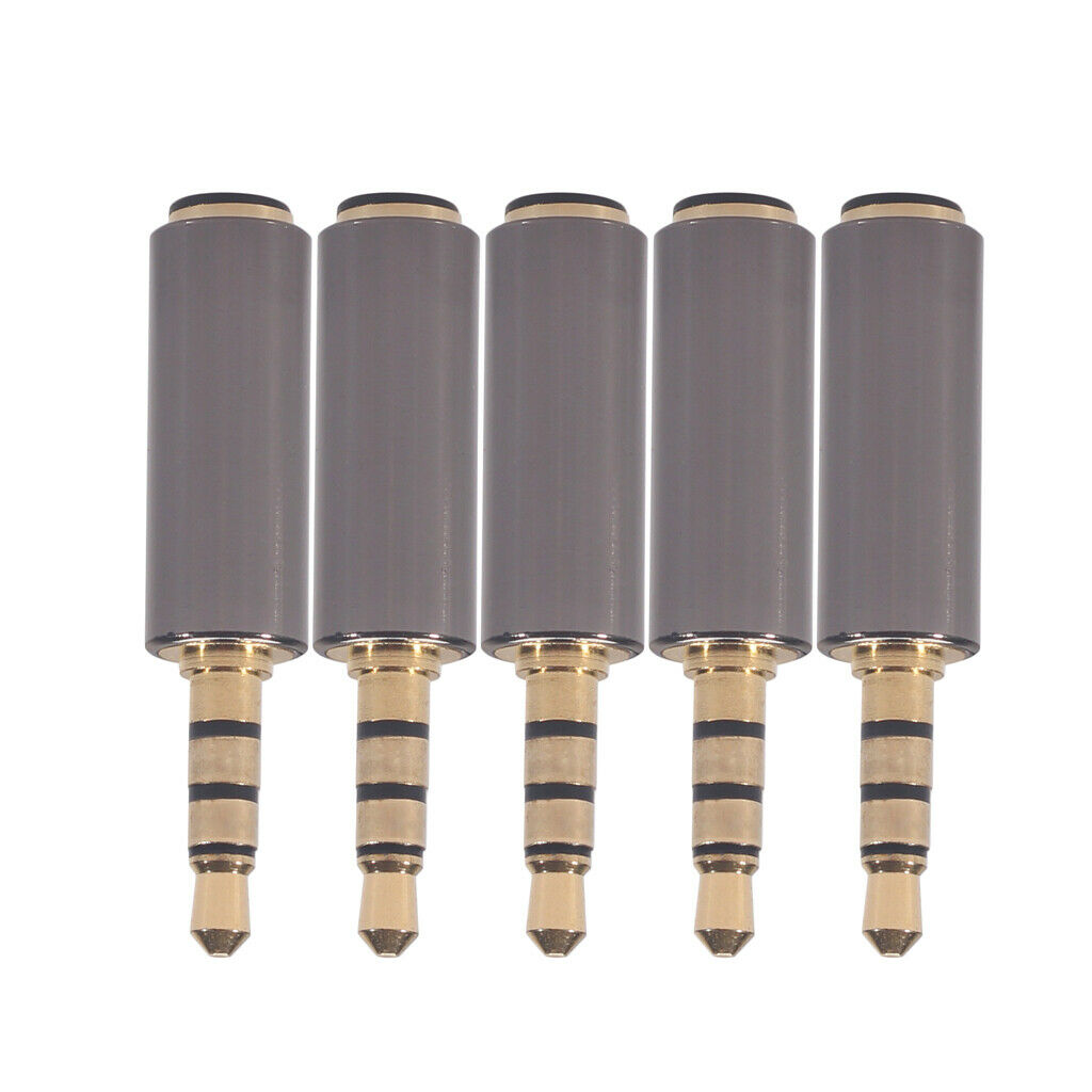 5Pcs 3.5mm Male to Female OMTP to CTIA Earphone Adapter for Microphone