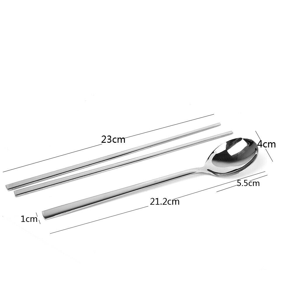 Long Handle Stainless Steel Chopsticks Kitchen Tableware Cutlery Utensils