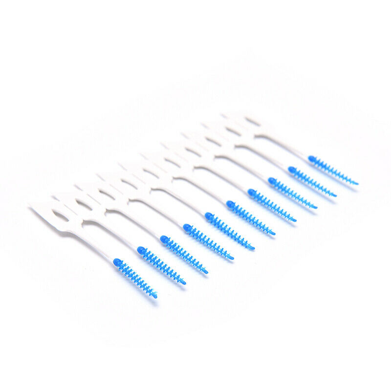 40PCS Clean Tooth Floss Head Hygiene Dental Plastic Interdental Brush Too.l8