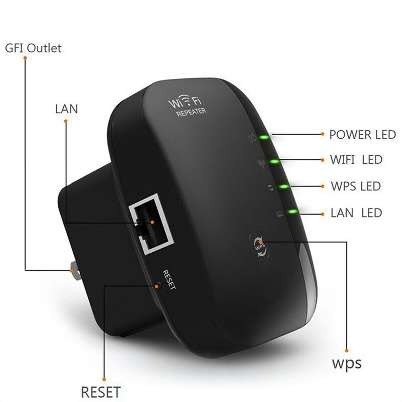 Wifi Range Extender Internet Booster Router Wireless Signal Repeater Us Plug SH9