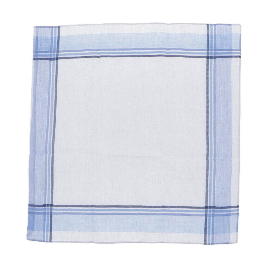 3pcs Handkerchiefs Plaids Square Hanky Comfy Soft Kerchiefs Party Hankie