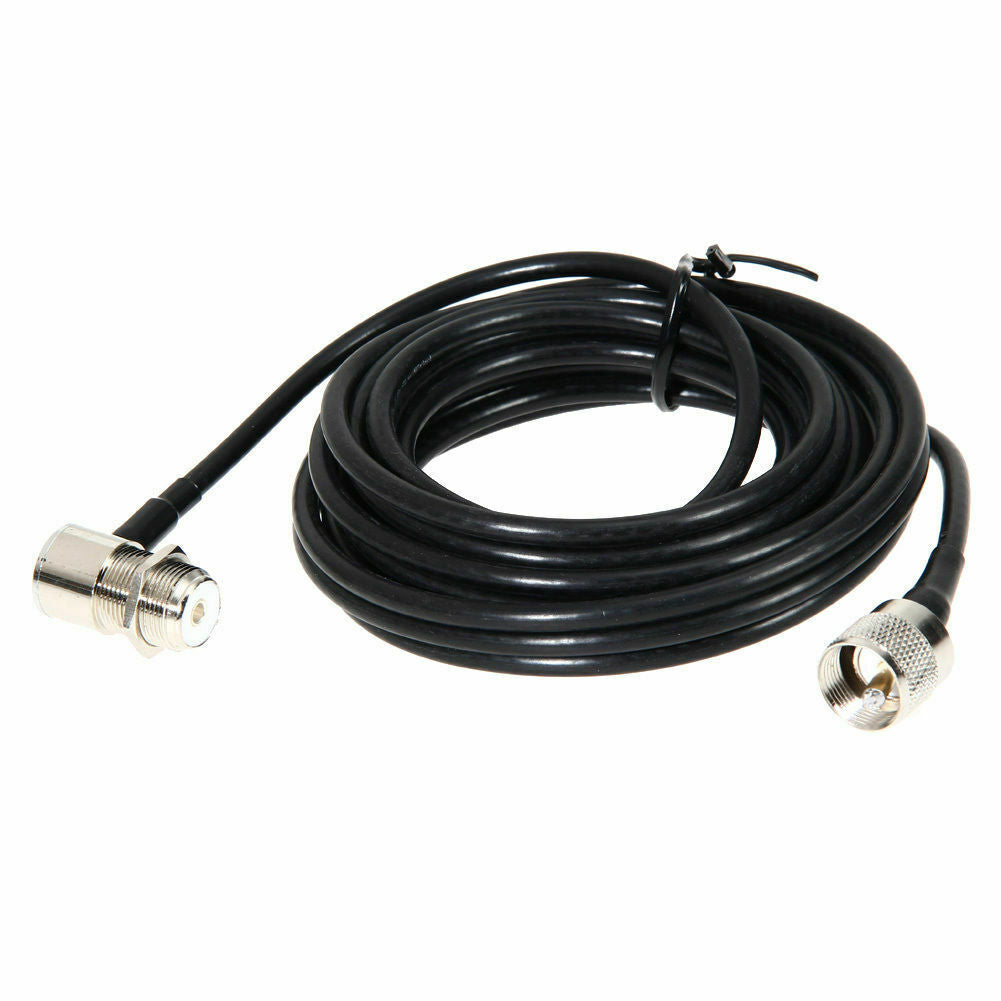 Antenna Connector Coaxial Extend Cord Cable 5M 16ft for Car Radio Walkie Talkie