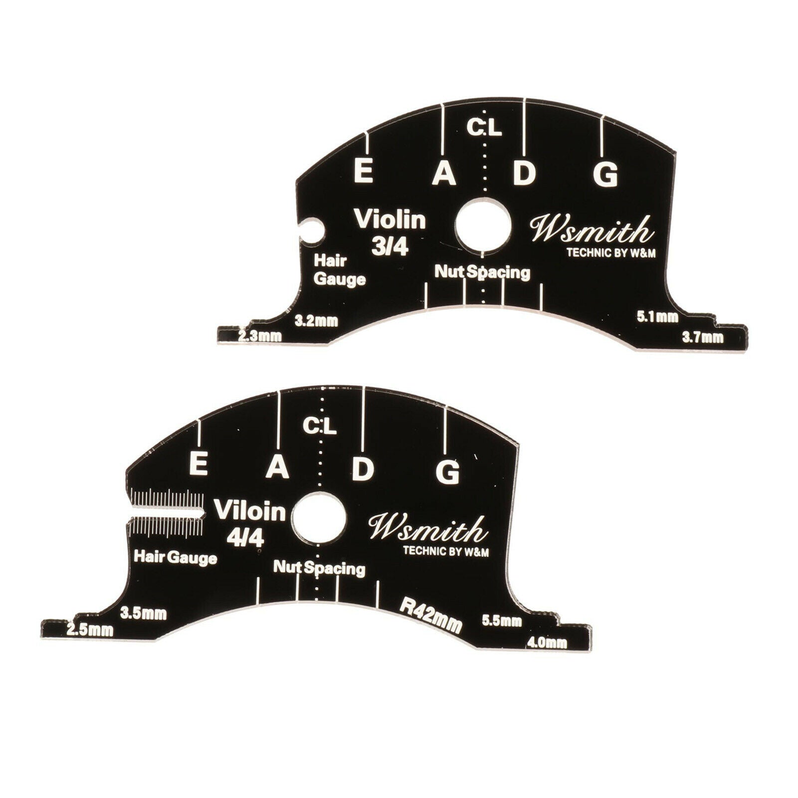 Violin Bridge Multifunction Mold Template Reference for 4-4 3-4 Violins
