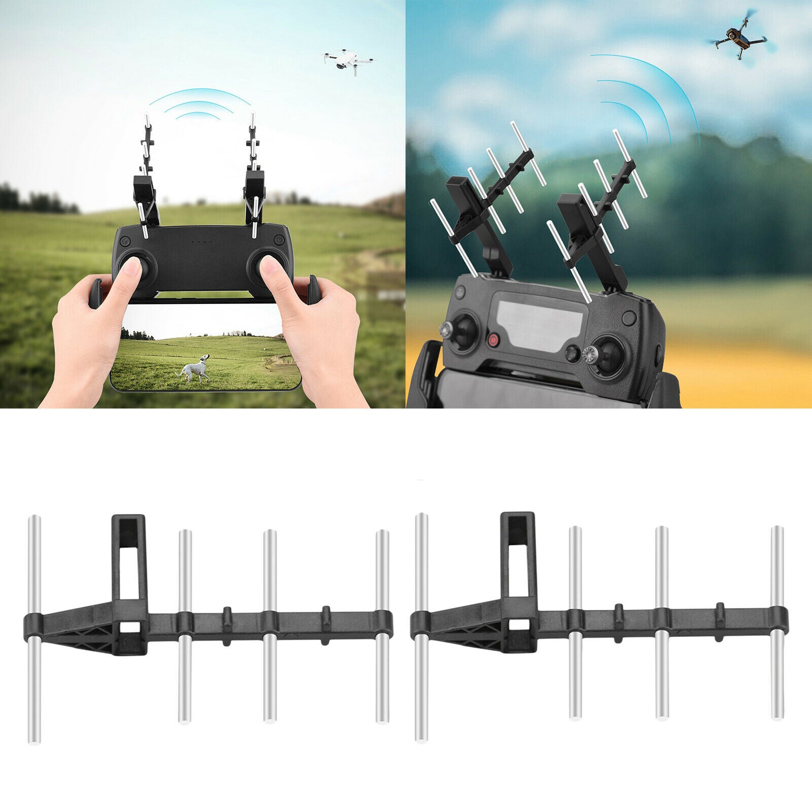 1 Pair Yagi-Uda Antenna Range Extender for DJI Mavic Mini/Mavic Pro Drone