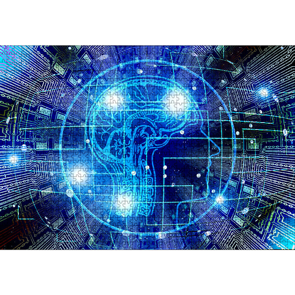 1000pcs DIY Brainstorm Picture Puzzle Educational Learning Assembling Toys @
