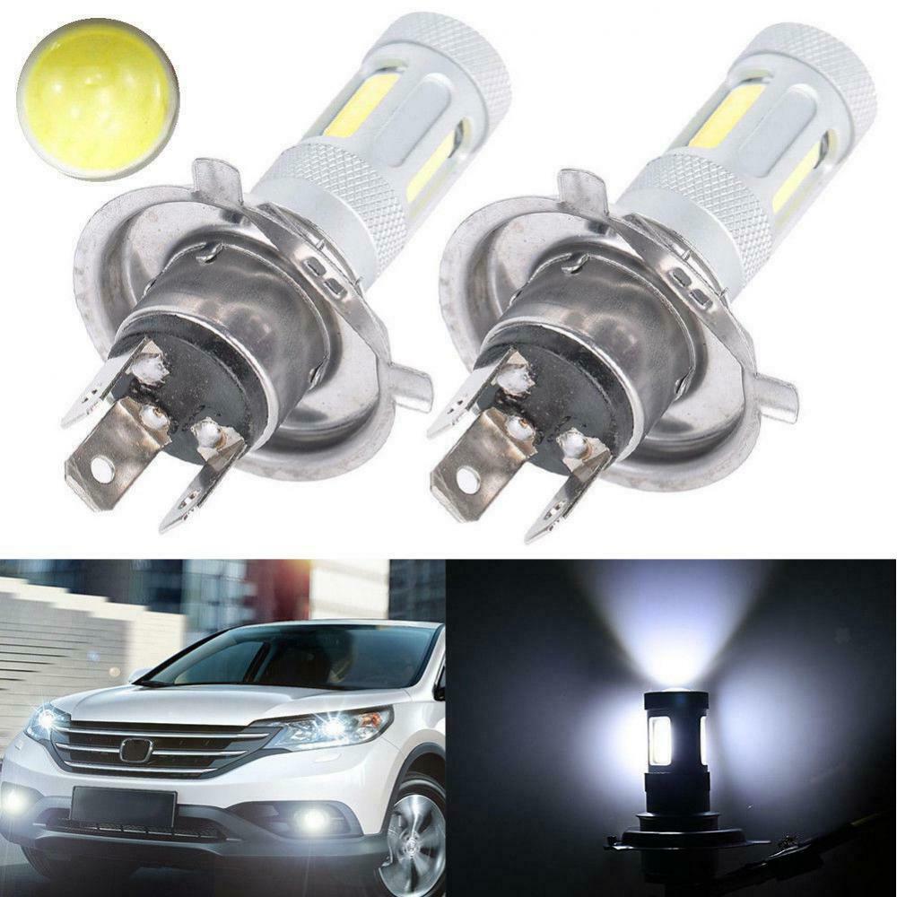 Auto Parts 80W High Fog Light Dipped Car Headlight H4 9003 HB2 White Metal