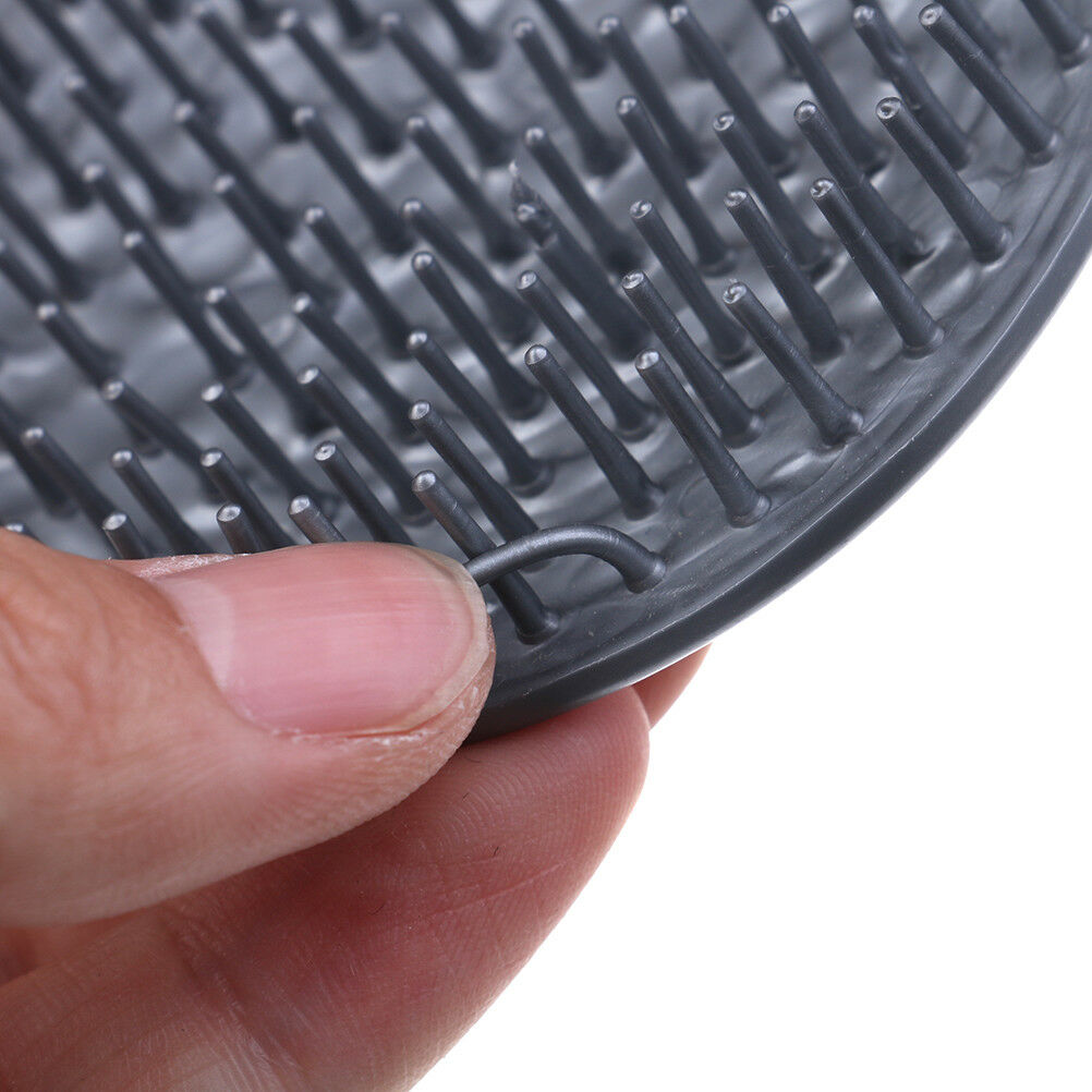 Shower Hair Shampoo Brush Comb Silicone Massage Scalp Anti-Skid Hairbrush.l8