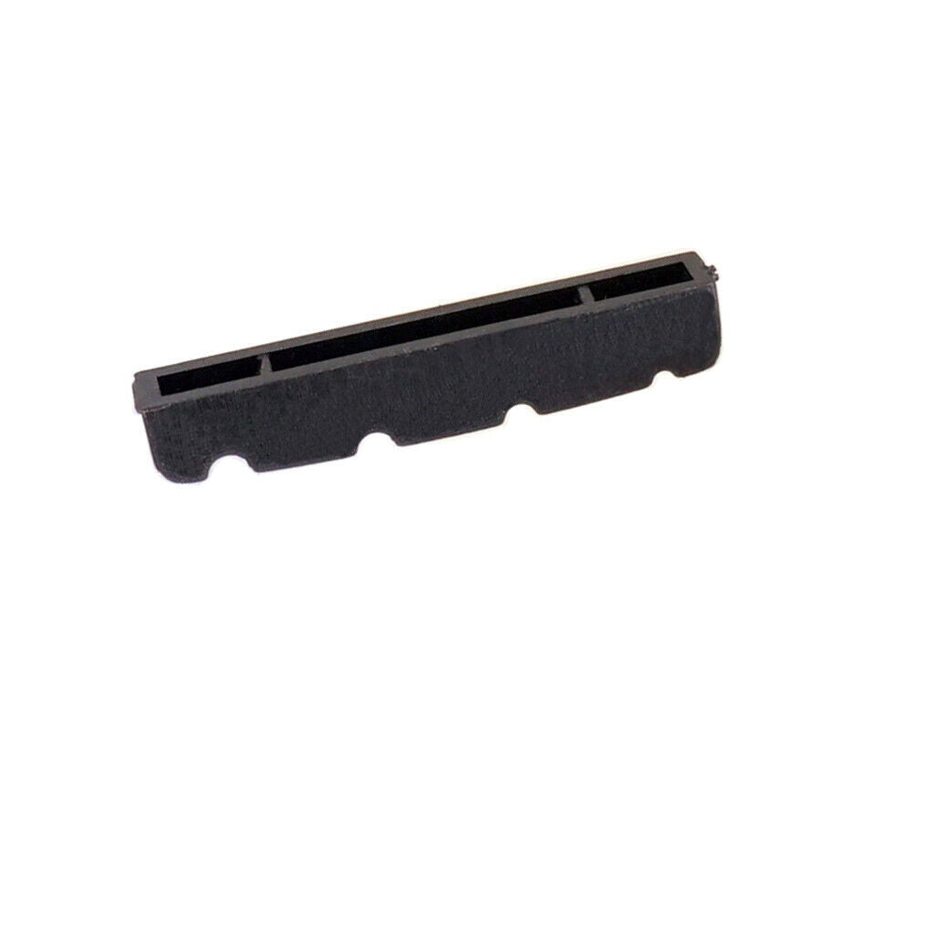 2 Pcs String Slotted Nuts for 4 String Electric Bass Guitar Accessory Black