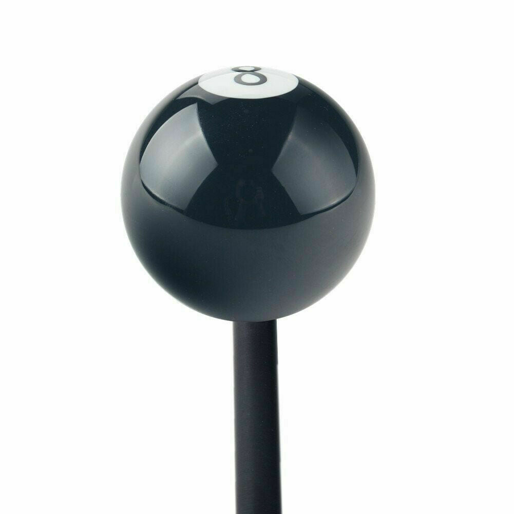 Billiard Round Manual Gear Shift Lever Shifter Knob Black Shaped JDM 4 5 6 Speed