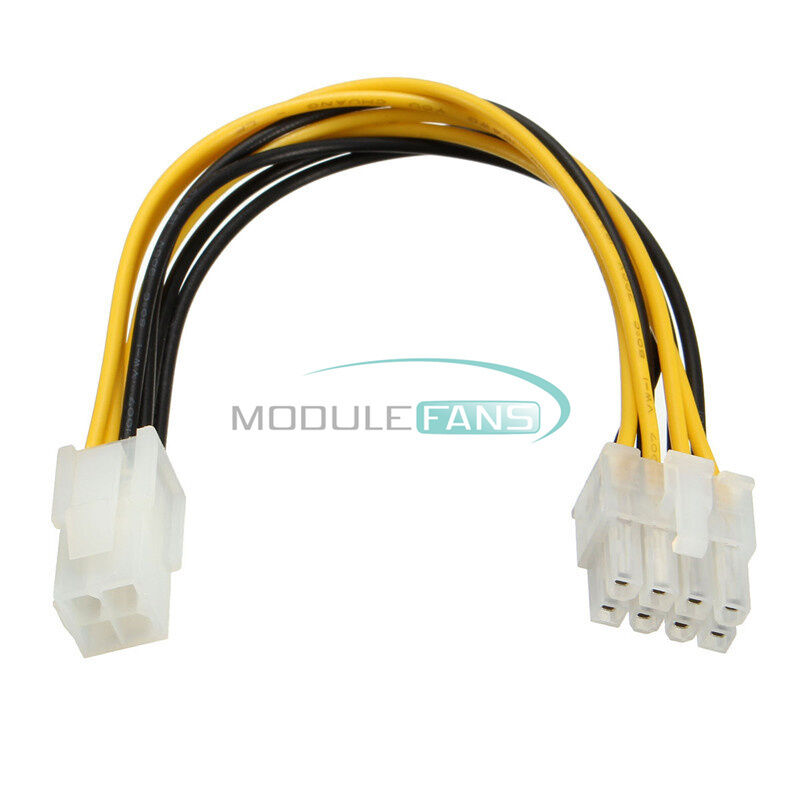 20cm 4 Female pin P4 to 8 Male pin ATX EPS 12v Power Adapter PCIe Cable 7.8inch