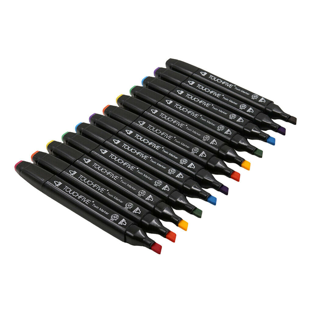 12Color Art Supplies Paint Pens Vibrant Coloured Oil Based Markers. Painting on