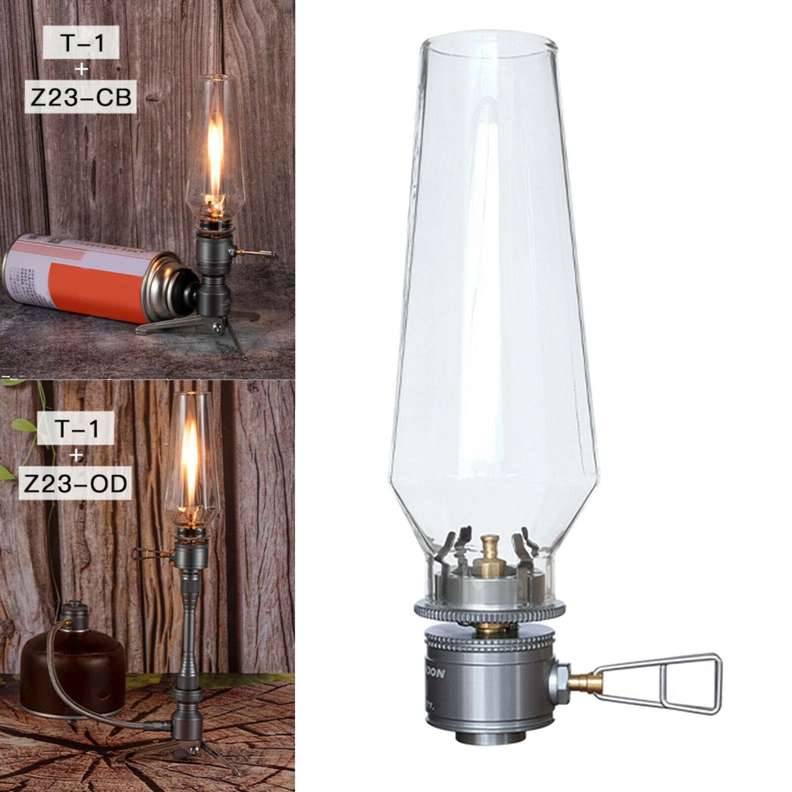 Gas Lantern Lamp Tent Light Outdoor Use for Camping Picnic Backpacking