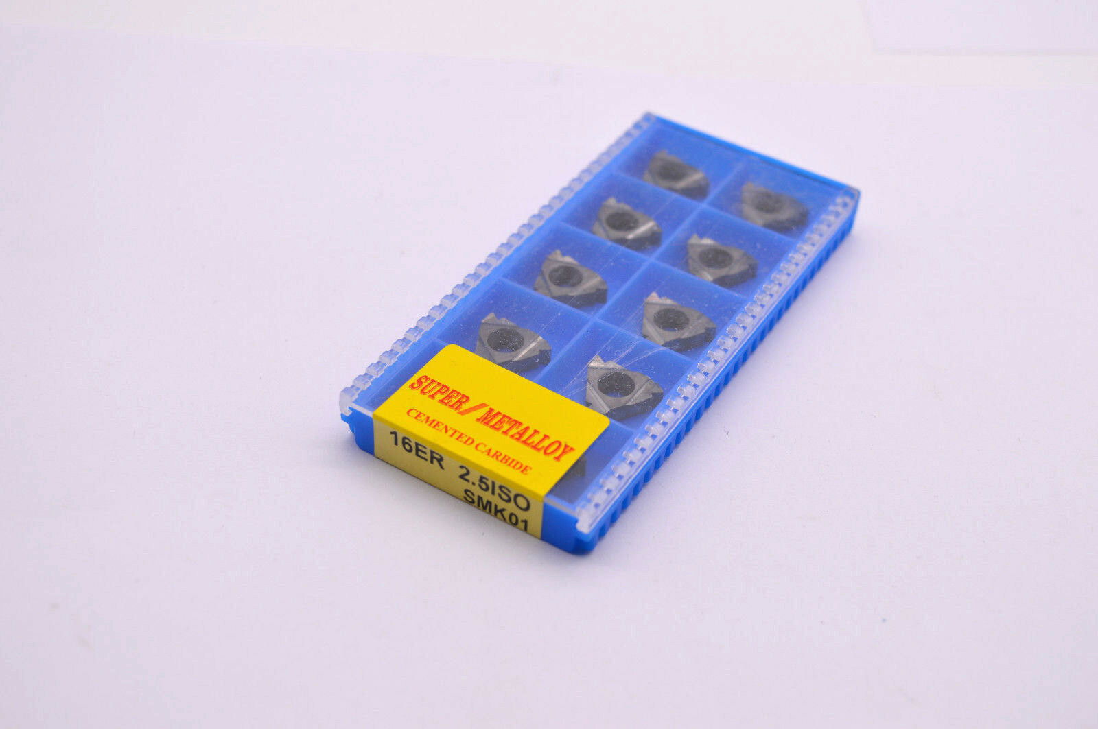 10Pcs T-Type Aluminum Machining Carbide Inserts Thread Inserts 16Er 2.5Iso Smk01