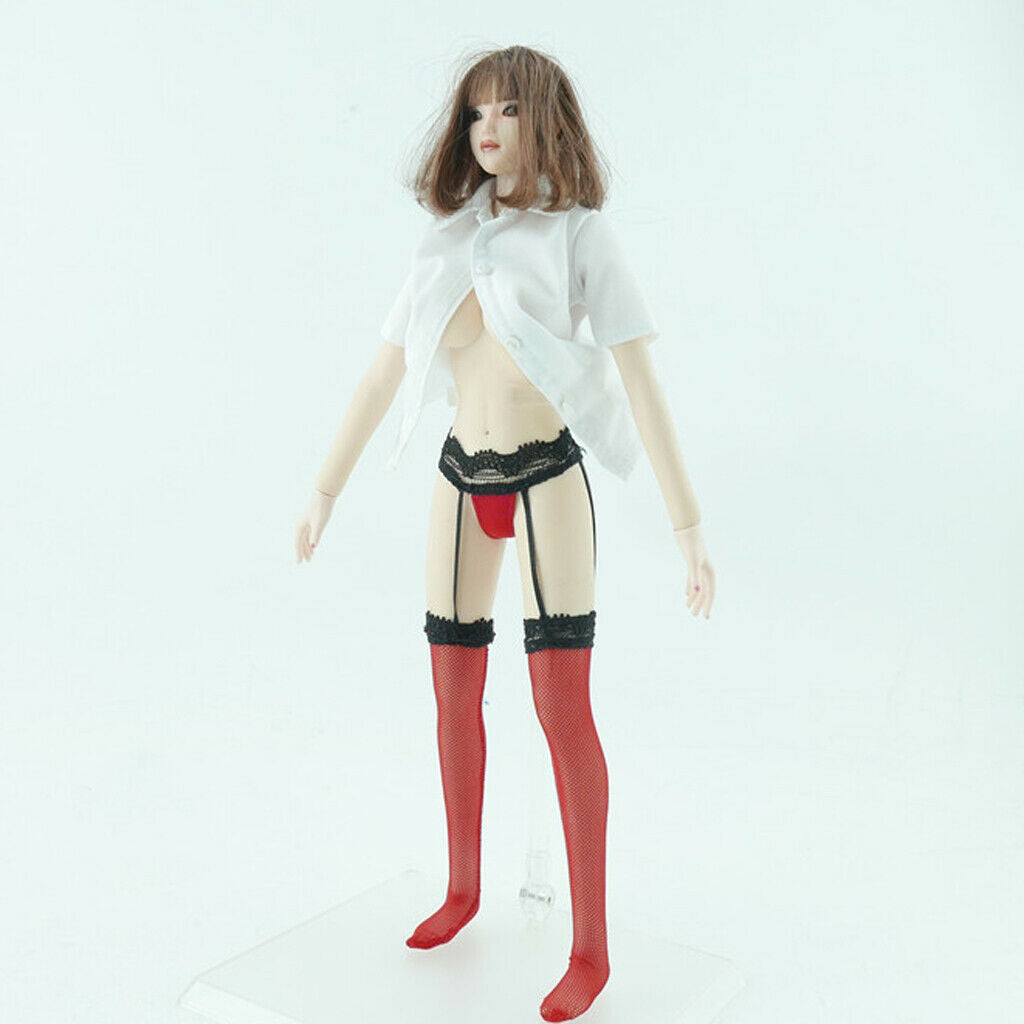 1:6 Women White Shirt Summer Clothes for DML TTL Soldier Dress up Accessory