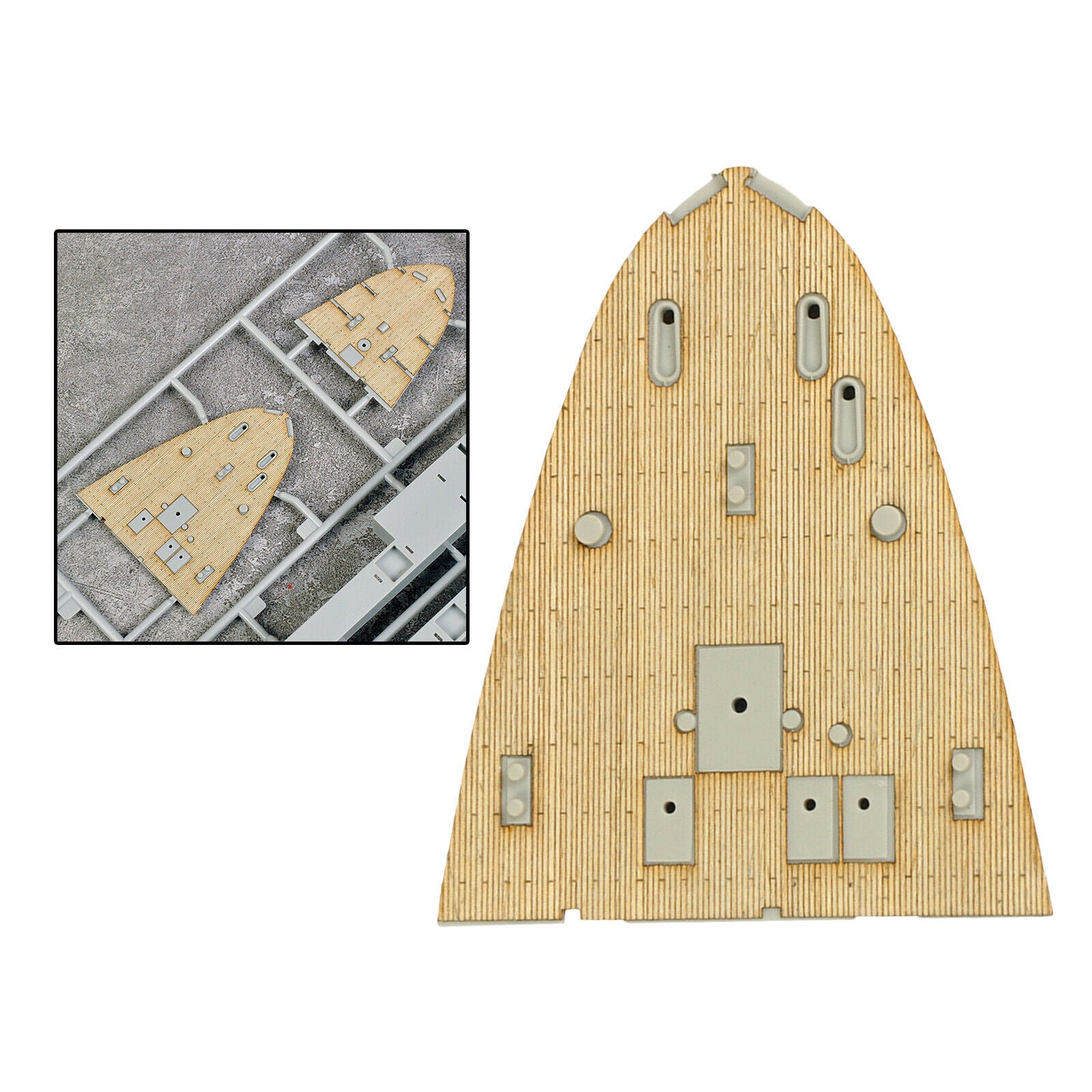1/350 HMS Ark Royal Aircraft Carrier 65307 Modified Wooden Deck