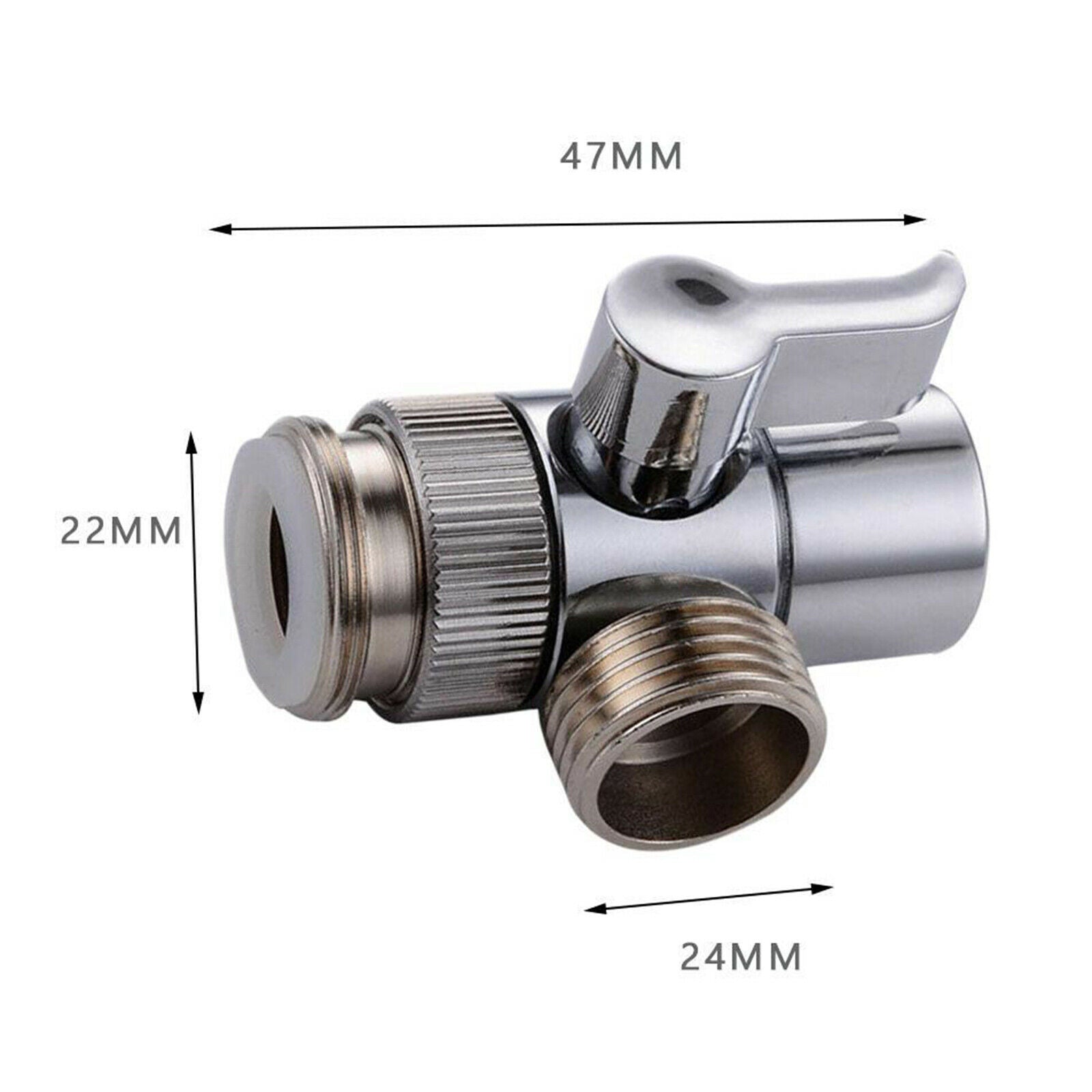 Brass T-adapter 3 Ways Valve For Diverter Bath Toilet Bidet Sprayer Shower Head