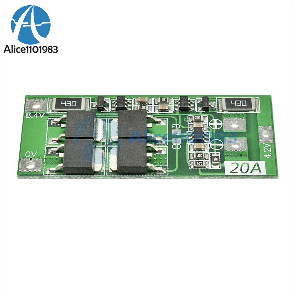18650 Lithium Li-ion Battery BMS Protection Board 5PCS 2S 20A Charger Balance