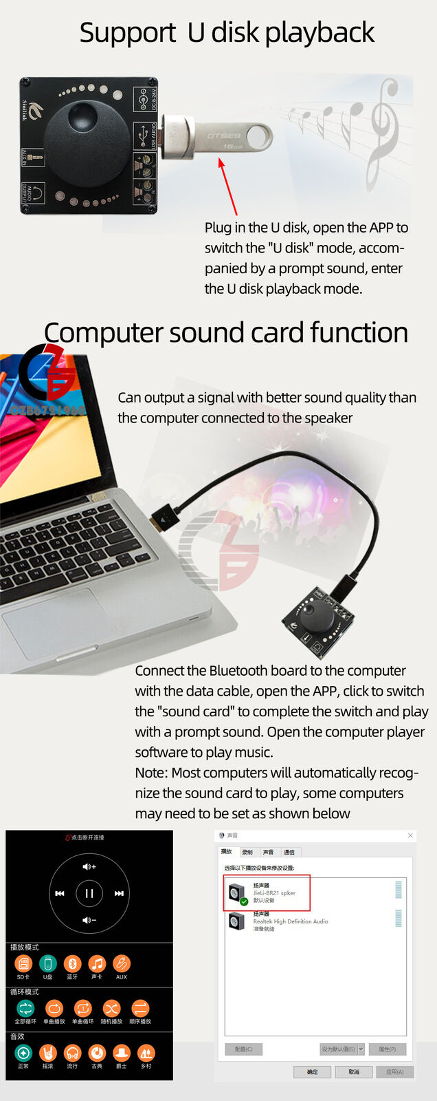 12V 24V Mini Bluetooth 5.0 50W+50W Wireless Audio Power Digital Amplifier Board