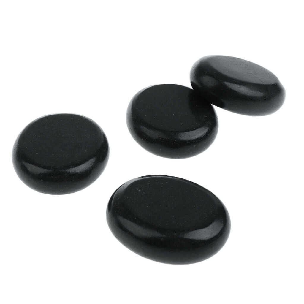8 Pieces Hot Spa Massage Stone Rock Basalt Energy Stone for Body Facial Care