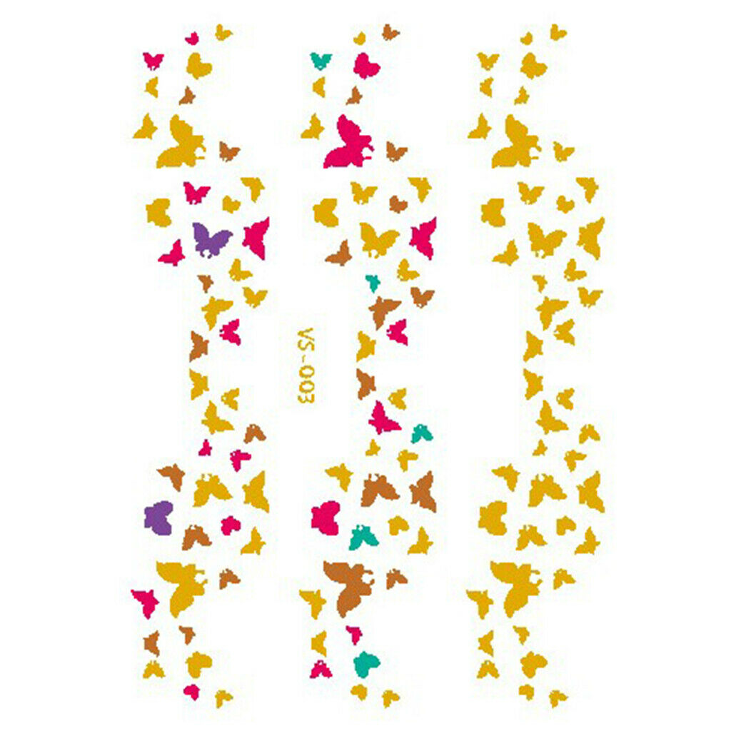 10x Tattoo Stickers Plants Star Moon Decals for Face Cheek Arms Wrist Back