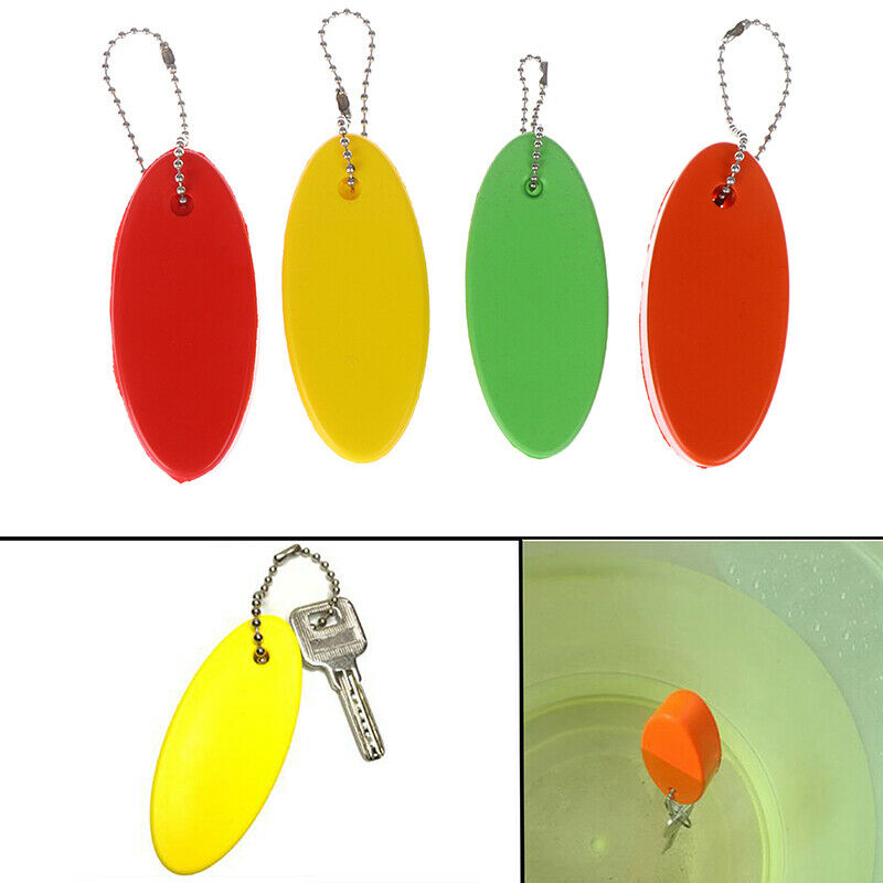 Foam Floating Buoyant Keychain For Water Sports Swimming Oval Keyring Ke_EODD