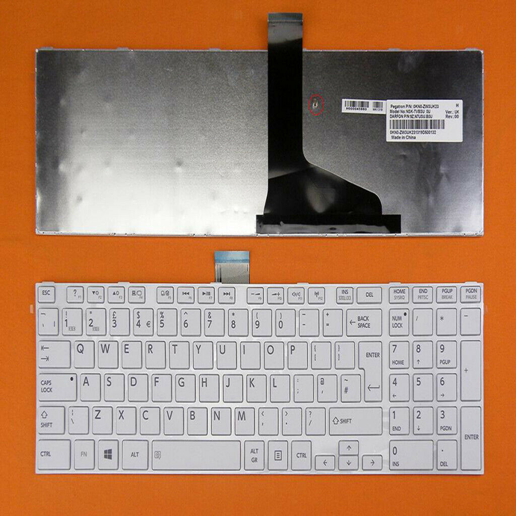 Spanish Keyboard Without Plastic Backlight For   Satellite L850 L850D L855