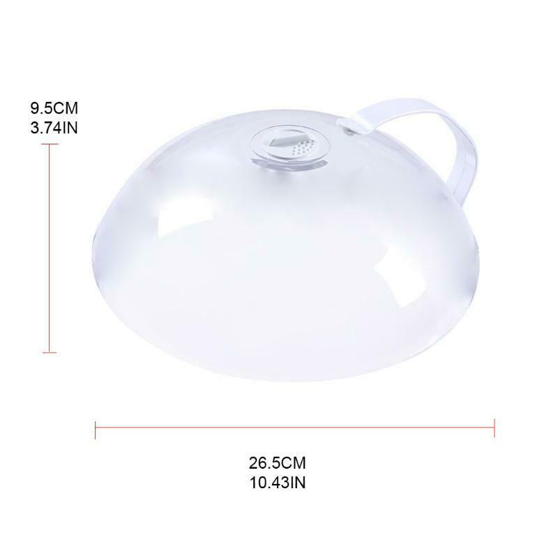 Large Transparent Microwave Food Heating Covers Professional Anti-Sputtering