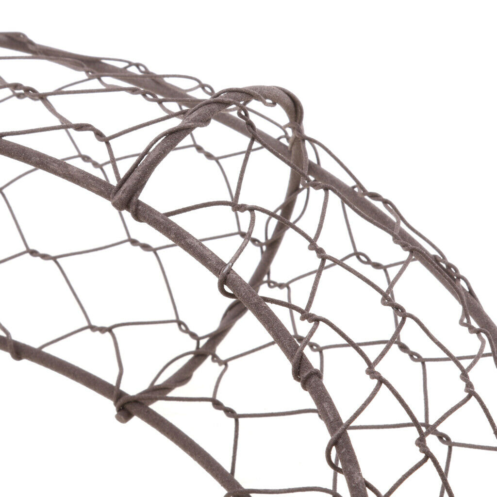 2 Pieces Wire Wreath Frame Hanger - Moon Shape - 28cm(11inch)