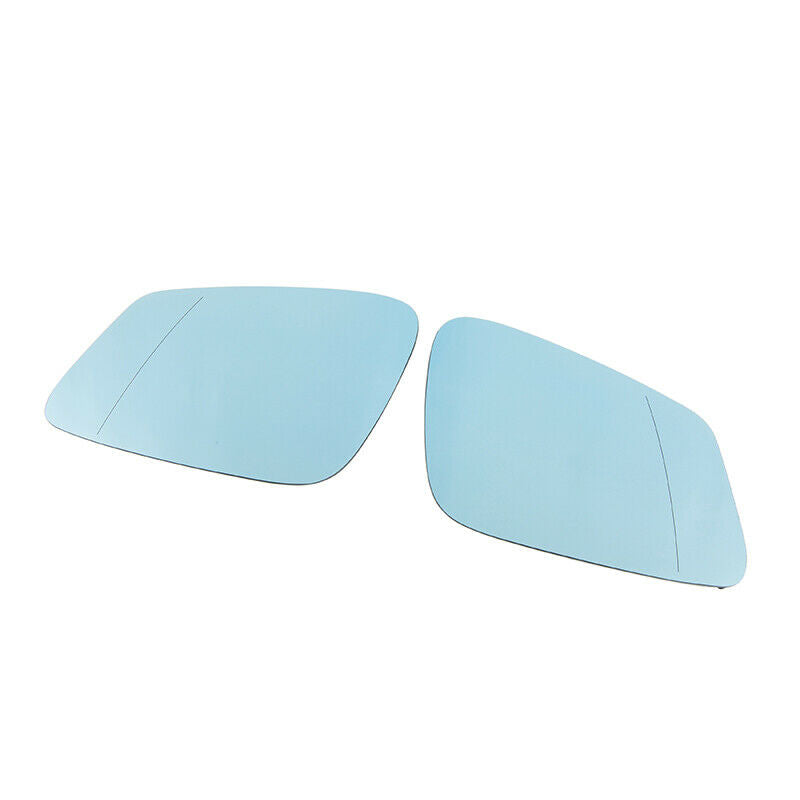 For BMW F10 F11 528i 535i 2010-2014 2013 Pair LH RH Blue Heated Mirror Glasses