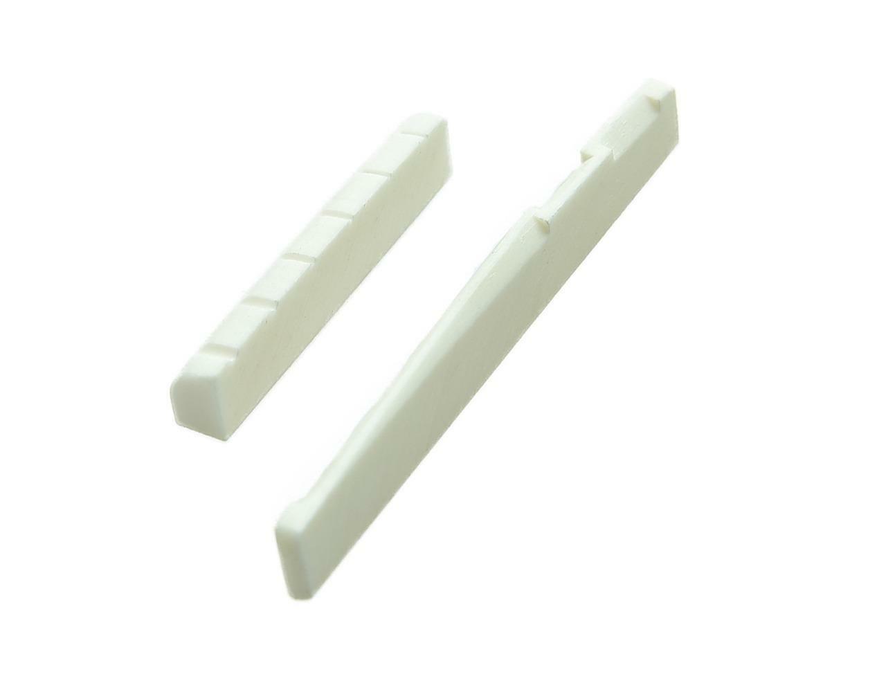 Pure Bone Nut and Saddle Slotted Guitar Bone Nut for Acoustic Guitar