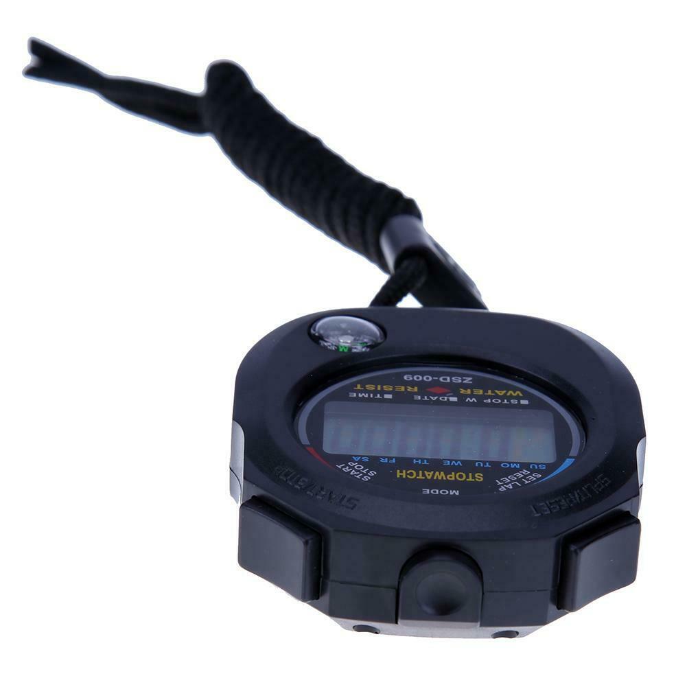 Waterproof LCD Digital Stopwatch Timer Chronograph Counter Sport Alarm A#S