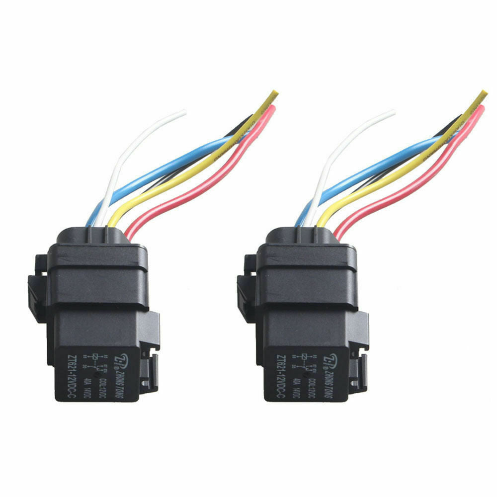 Water Resistance Integrated Automobile Relays 12V 40A 5PIN AUTO Relay Socket