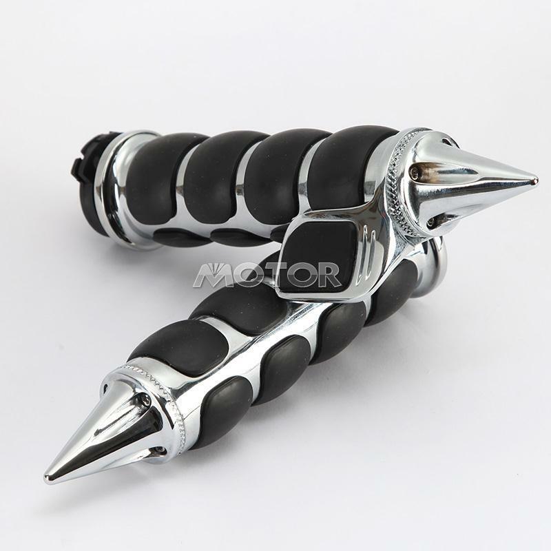 2x Hand Grips  1" w/ Throttle Boss for Suzuki Intruder VS VL 700 1400 1500