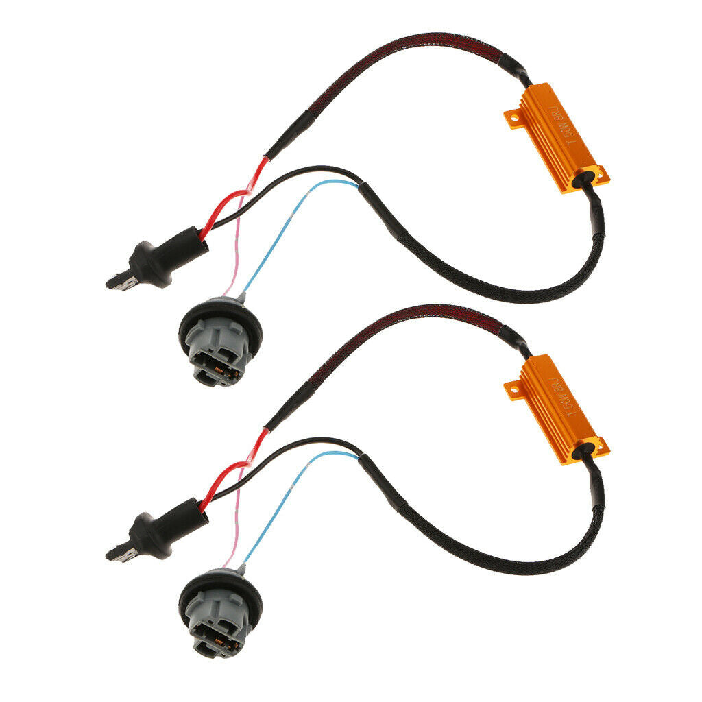 2 Pieces 7440 50W 8Ohm Error Free Anti Flicker Resistor Canceller Decoder