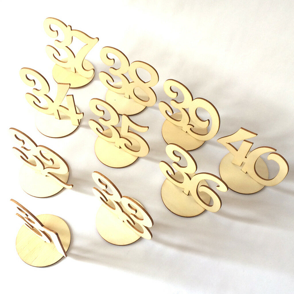 31-40 Table Number Stick Stand Base Wedding Birthday Party Tabletop Decor
