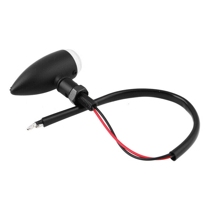 Motorcycle 12V LED 2 Wire Turn Signal Light Blinker Bullet Lamp Aluminum Alloy