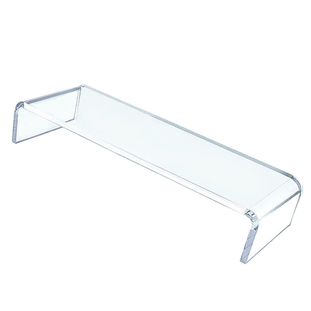 Home School Clear Monitor Stand Shelf Laptop Computer Screen Riser Holder