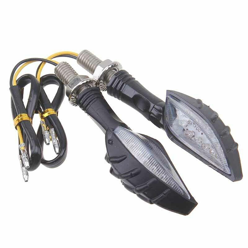 10mm LED Motorcycle Turn Signal Light Blinker Indicator Lamp Amber For Yamaha YZ