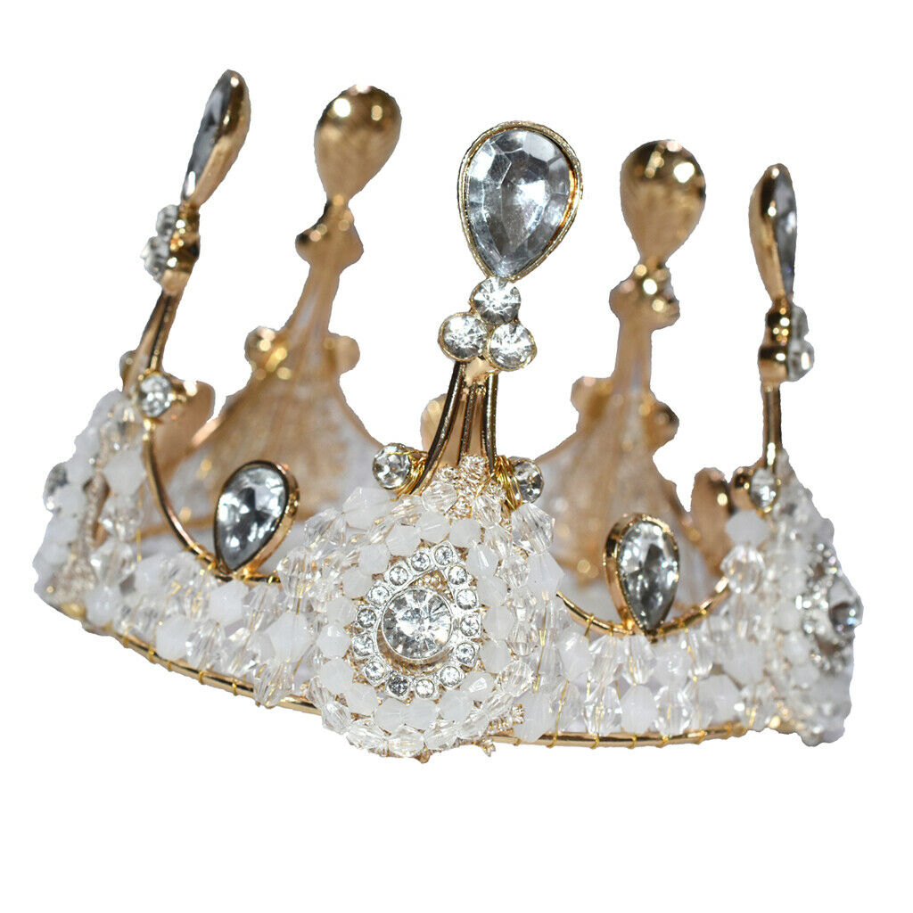 Sparking Girls Princess Tiara Crystal Crown Wedding Birthday Party Headpiece