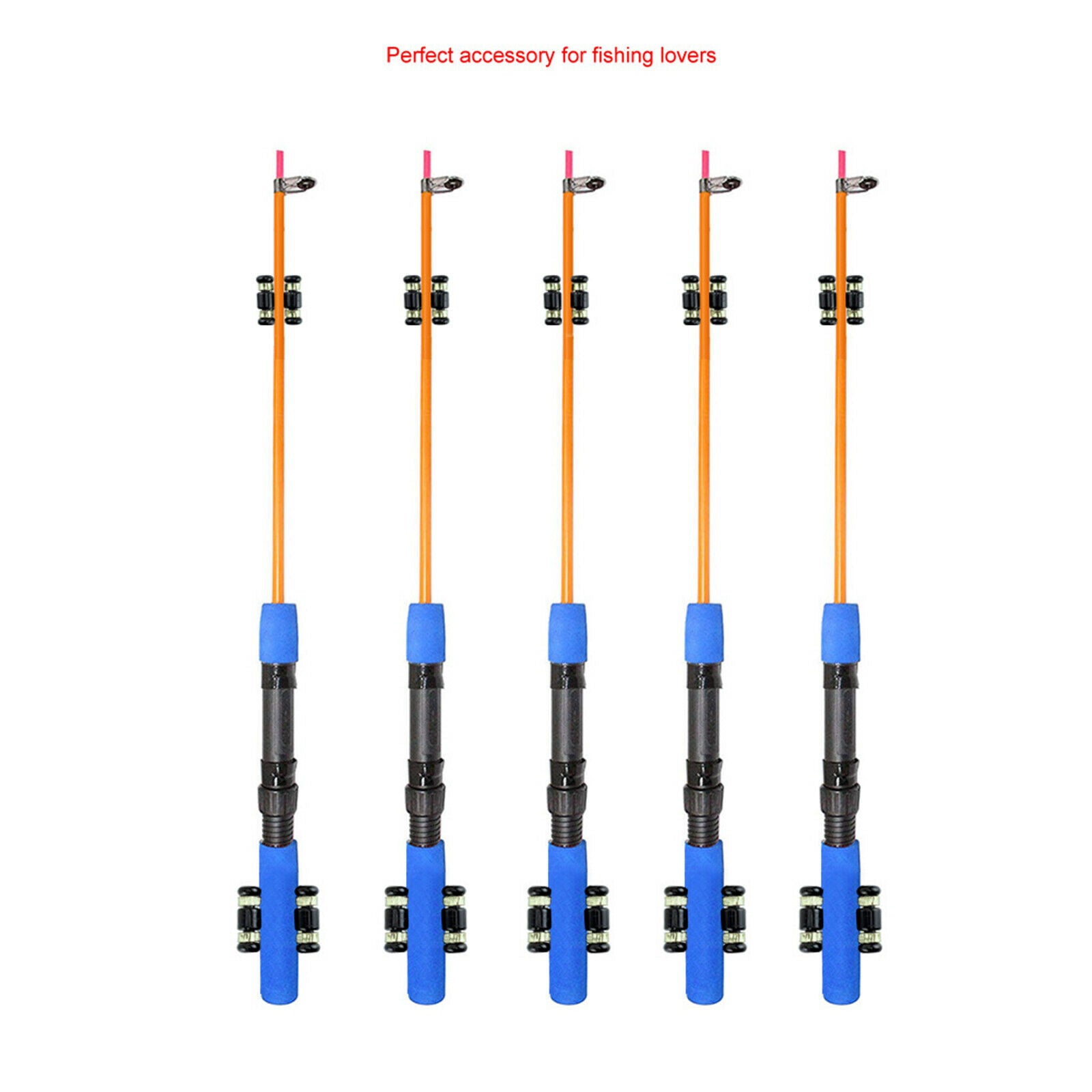 2Pieces Alloy Fishing Pole Holder Clip Storage Rack with Screws for Fishing