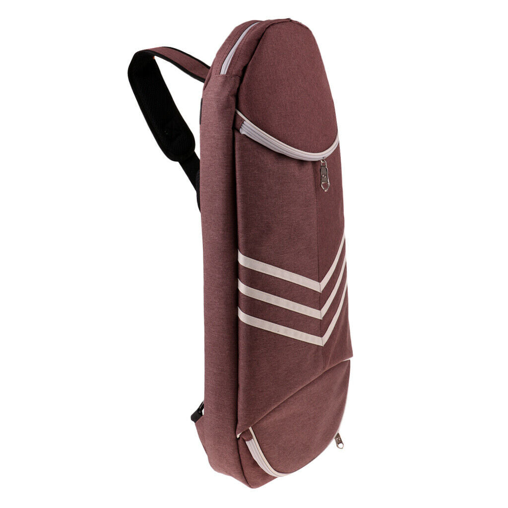 Sport Badminton Racket Bag Single Shoulder Outdoor Multi-Purpose Pack Coffee